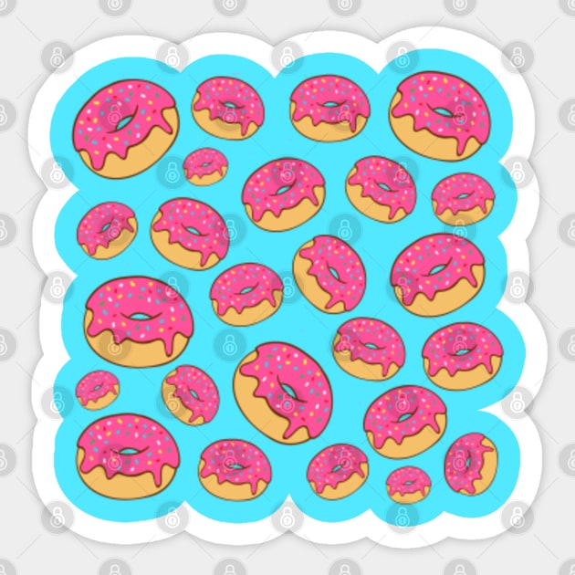 You can't buy friends, but you can buy many DONUTS. Sticker by Plushism